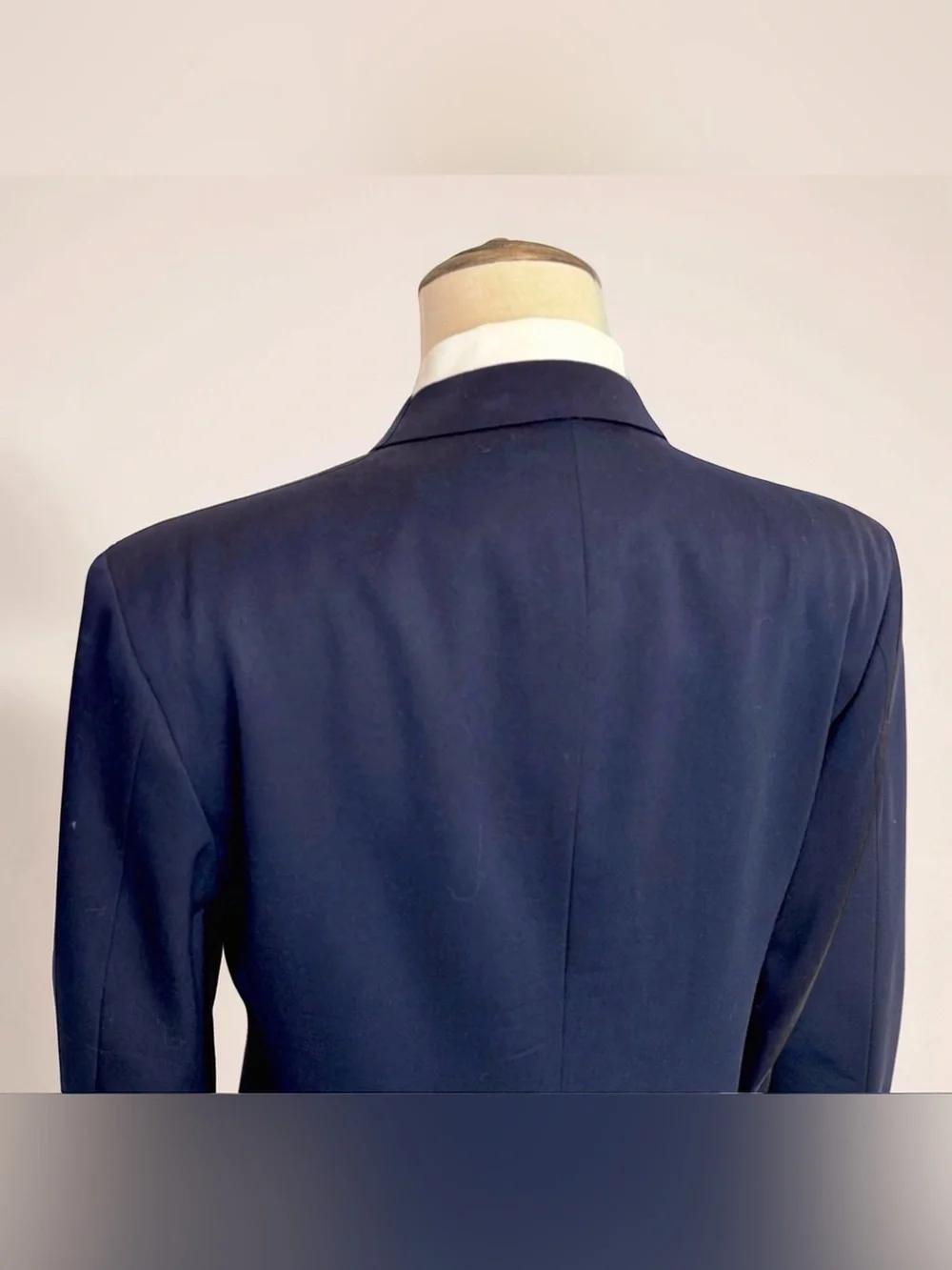 Joseph Abboud for Nordstrom Navy Double-Breasted 100% Wool Blazer 40R